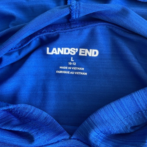 Lands’ End Hooded Swim Cover-up, Kids’ Size Large (10-12) - Picture 3 of 6